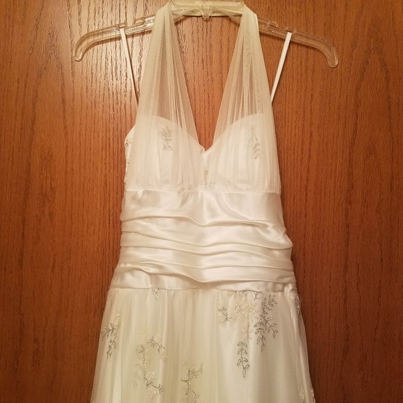 White Prom Dress - Picture 2 of 8